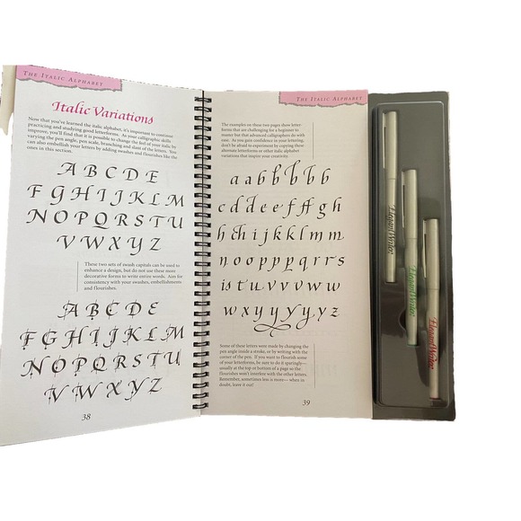New LOT The Lettershop Calligraphy Project Kit Deluxe Edition Speedball + 6 Pens - Picture 3 of 4